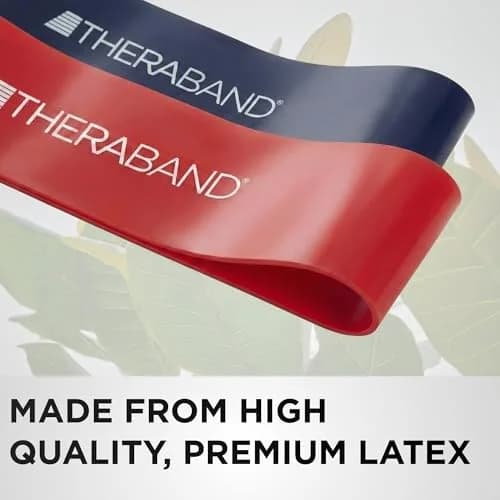 THERABAND Resistance Band Loop Set 12" (30.48cm) | 4-Pack for Strength Training & Stretching thumbnail 4
