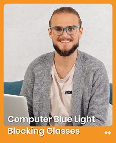 Cyxus Blue Light Blocking Glasses for Women Men Reduce Eye Strain | Stylish Square Frame & UV Protection thumbnail 2