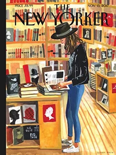 New York Puzzle Company - New Yorker At the Strand - 1000 Piece Jigsaw Puzzle for Adults by Jenny Kroik | Challenging, USA-made puzzle for book lovers thumbnail 2