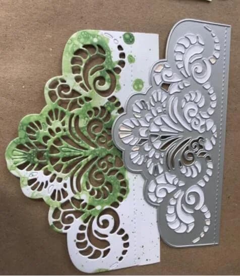 DIY Scrapbooking Artist Lace Shape Cutting Dies 1 set | Creative Paper Craft Tool thumbnail 3