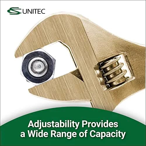CS Unitec EX501-12A Non-Sparking Adjustable Wrench - 12 inch (30.48 cm), Aluminum Bronze, TUV Certified | Industrial Safety Tool for Hazardous Zones thumbnail 5