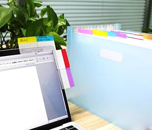 ELII 500 Pieces Sticky Index Tabs 2 Inch & 0.5 Inch | Writable, Repositionable, 10 Vibrant Colors thumbnail 6