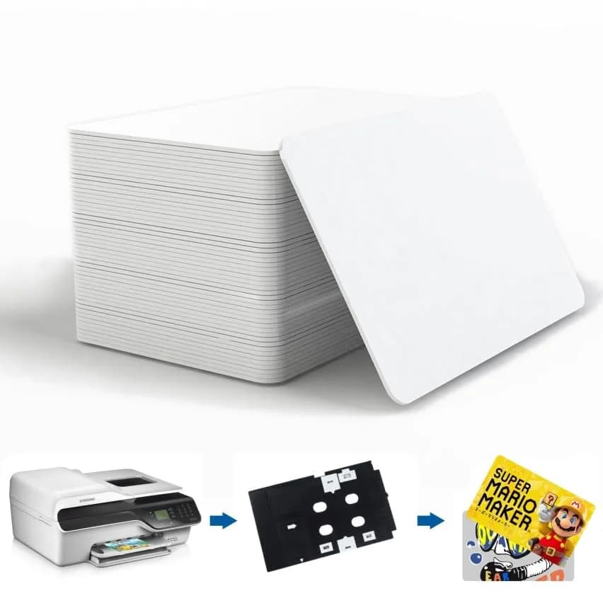 Timeskey NFC Inkjet NFC Cards 100pcs | NTAG215 Compatible, Printable, Laminated, 85*54mm thumbnail 2