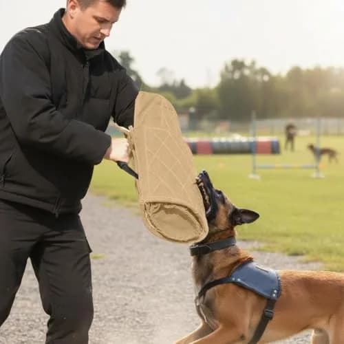 Morezi Dog Bite Sleeve Training Arm Guard for Large Dogs & Puppies | 58cm (22.8") Yellow thumbnail 2