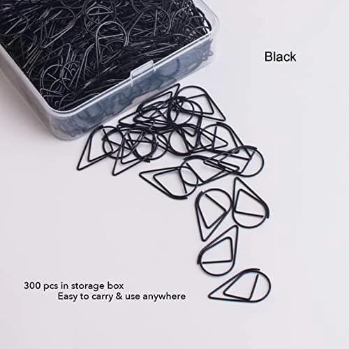 VENCINK Black Drop-Shaped Paper Clips, 1 inch | Creative Office & School Supplies thumbnail 5