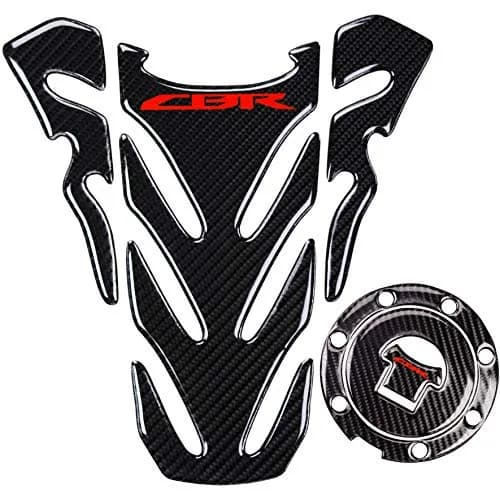 REVSOSTAR Real Carbon Look Fuel Gas Tank Protector Pad 2PCS Per Set | For CBR600RR CBR1000RR thumbnail 1