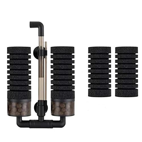 hygger Aquarium Double Sponge Filter 6" x 9-13" | Bio & Physical Filtration for Fish Tank (120-150 chars) thumbnail 1
