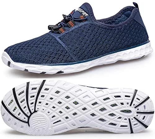 DOUSSPRT Water Shoes for Men | Quick Dry Breathable Mesh, Open Mesh, Flat Heel, Size 10 thumbnail 1