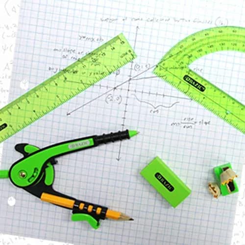 BAZIC PRODUCTS Scale-Arm Compass with #2 Wood Pencil, 4-Set | Geometry & Drafting Tool thumbnail 5