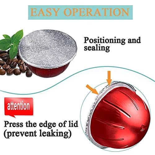 CAPMESSO Aluminum Foil Lids for Nespresso Vertuo Pods (100 Count, 64mm) | Reusable Coffee Filter for Rich Brews thumbnail 6