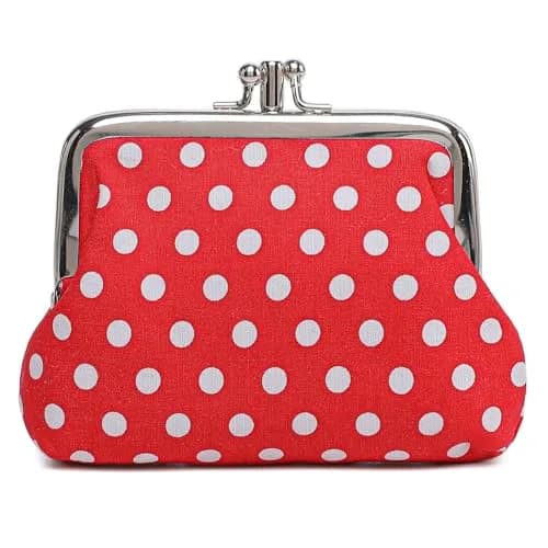 Sanxiner Coin Purse Retro Kiss-lock Floral Wallet | Vintage Small Wallet for Women thumbnail 1