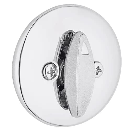 Kwikset Deadbolt Lock, Polished Chrome | SmartKey Security & Pick Resistant (70-120 chars) thumbnail 2