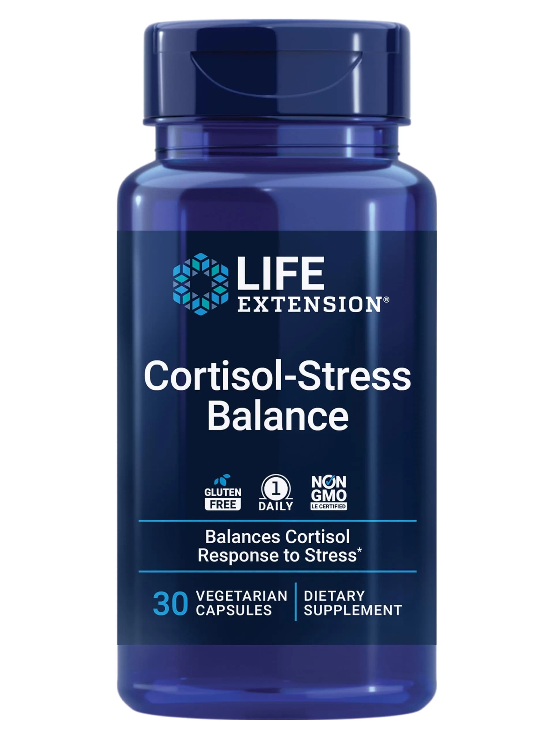 Life Extension Cortisol-Stress Balance Capsules 30 Count | Clinically Studied Stress Support