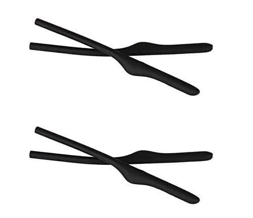 NicelyFit Replacement Temple Ear Socks for Oakley Glass Frames | Soft Silicon Comfort (66mm, Black - 2 Pairs) thumbnail 1