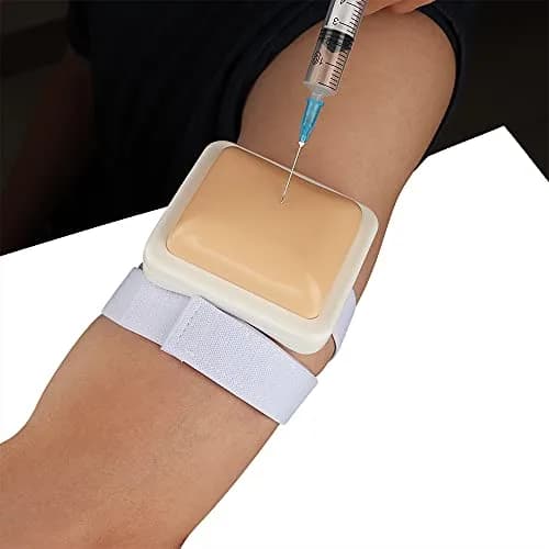 VTurboWay 4 Pack Injection Pad - Intramuscular Practice Pad for Nurses & Students, 8.4x7.5x3.8cm | Wearable, Realistic Training Tool thumbnail 3