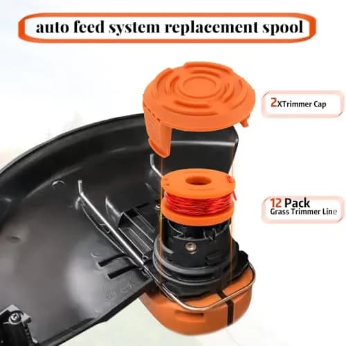 LEIMO KPARTS Trimmer Spool Line for Worx WA0010 | Durable 11ft 0.065" Nylon, Compatible with Worx WG Series, 14 Pack thumbnail 5