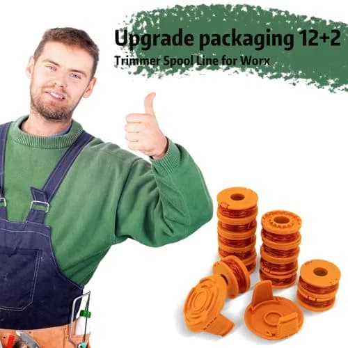 LEIMO KPARTS Trimmer Spool Line for Worx WA0010 | Durable 11ft 0.065" Nylon, Compatible with Worx WG Series, 14 Pack thumbnail 8