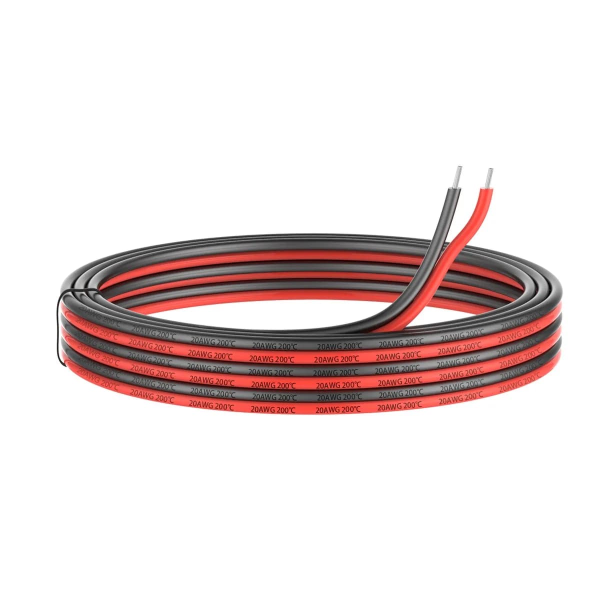 Haerkn 12awg Silicone Electrical Wire 25ft | Tinned Copper, 600V, Flexible & Durable — 25FT / 20AWG