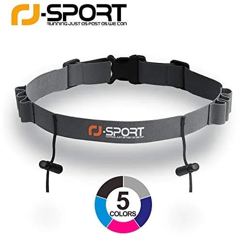 RJ-Sport Race Number Belt with 6 Energy Gel Loops for Triathlon & Marathon, 32g (1.1oz) | Adjustable Waistband for Running Events thumbnail 7