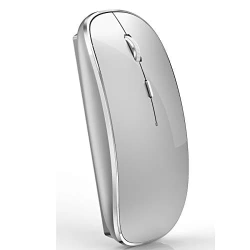 JETTA Wireless Mouse for MacBook Pro, MacBook Air, Laptop, Desktop, Chromebook, Win7/8/10/11, PC - Silver | Plug and Play Optical Mouse thumbnail 1