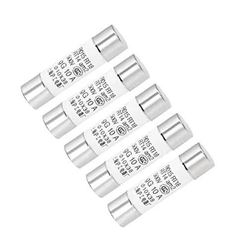 uxcell Ceramic Cartridge Fuses 10A DC 500V 10x38mm | Protects Circuits & Semiconductors thumbnail 1