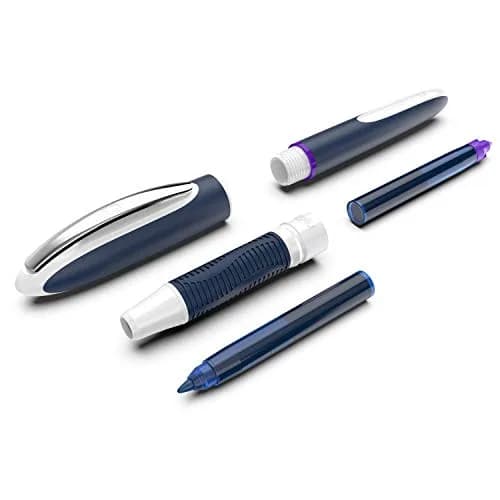 Schneider One Change Rollerball Pen, Refillable, 0.6 mm Ultra-Smooth Tip, Violet Ink, Box of 5 Pens | Smooth Ink Flow thumbnail 4