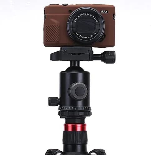 Yisau Silicone Camera Case for Canon G7X / G7X Mark II, Coffee | Ultra Thin Lightweight Rubber Soft Silicone Case Bag Cover thumbnail 7