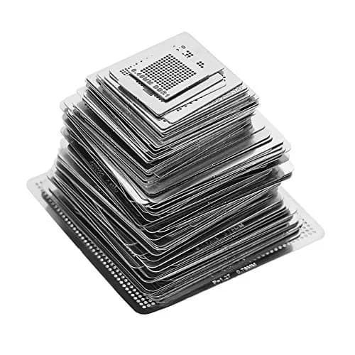 Ovenot BGA Reballing Stencils Kit 130pcs Universal Steel Template Mesh 0.35mm-0.76mm | Directly Heat Set thumbnail 1