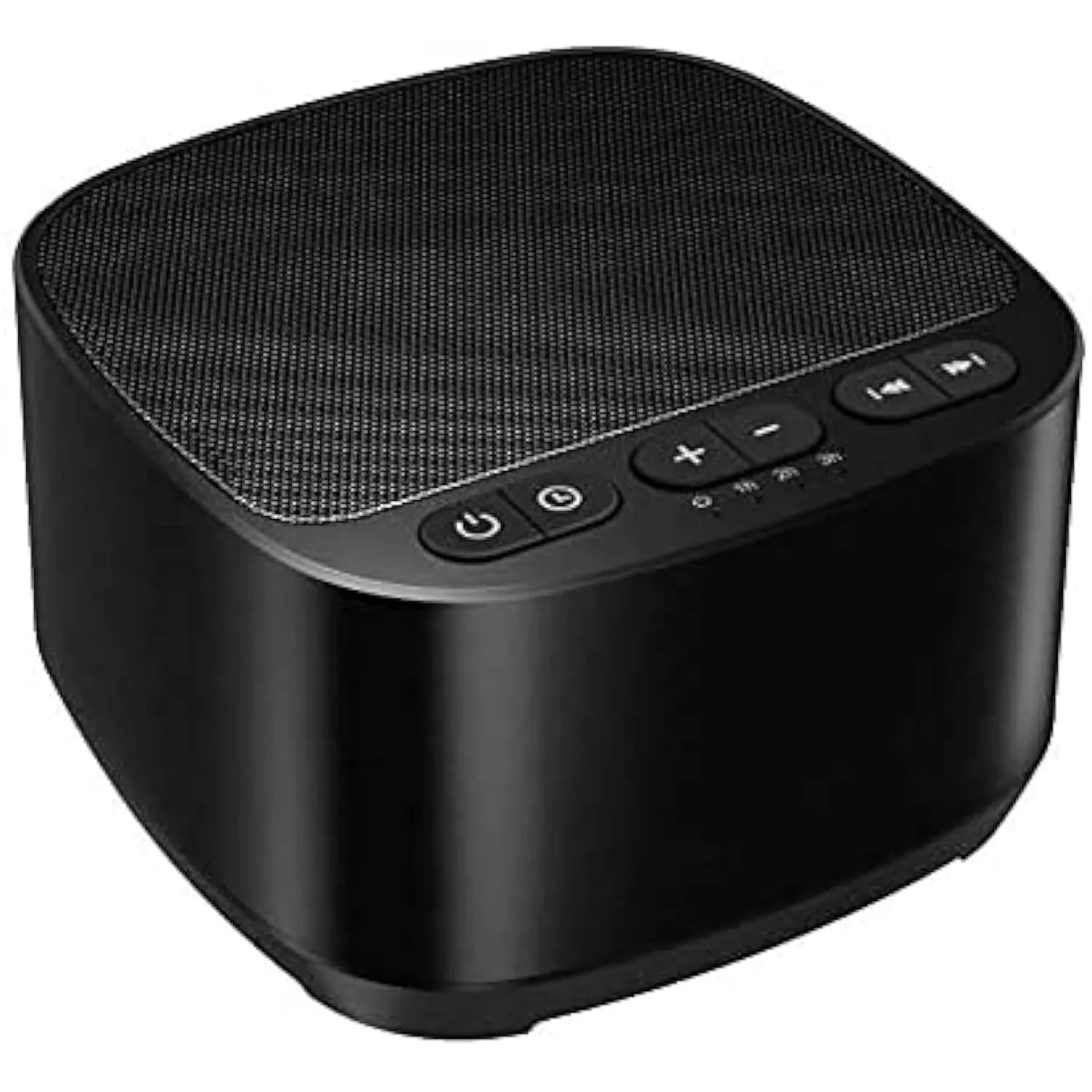 Magicteam Sleep Sound White Noise Machine 10cm x 10cm x 6cm | 40 Soothing Sounds for Baby, Kids, Adults — B-black