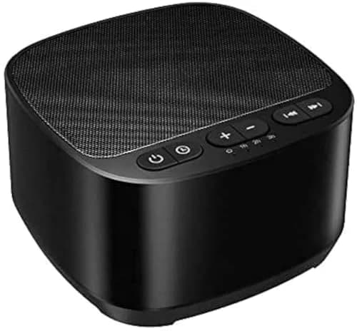 Magicteam White Noise Machine with 40 Sounds, 32 Volume Levels, Memory Function, AC/USB Powered, Sleep Timer, Black | 10cm (3.9in) Portable thumbnail 1