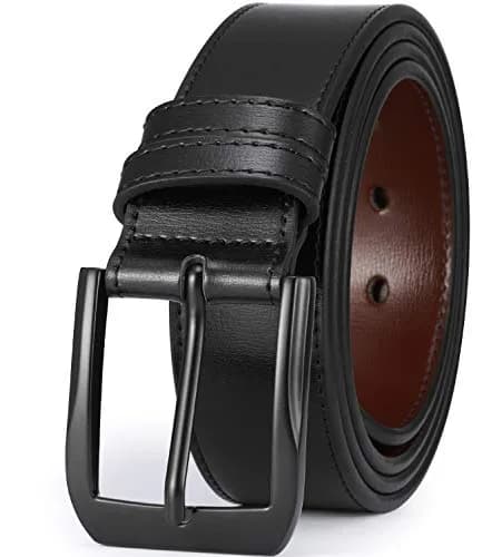 beltox fine Men’s Casual Leather Jeans Belt 1.5” Wide | Genuine Leather, Alloy Buckle, 47-48 thumbnail 1