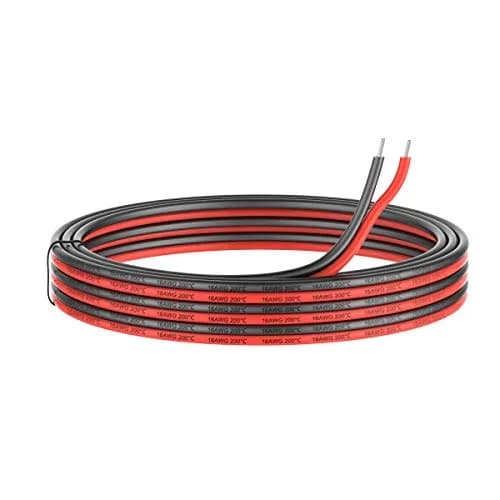 Haerkn 16awg Silicone Electrical Wire 2 Cores 25ft | 600V Tinned Copper Flexibility thumbnail 1