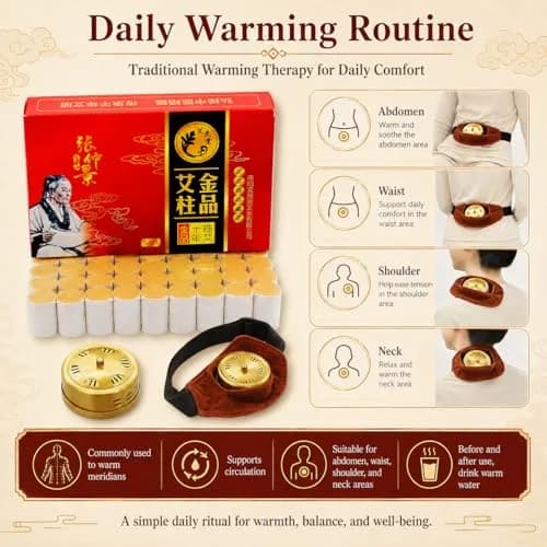 Uloveido 10-Years Purity 60:1 Ratio Moxibustion Rolls & Copper Mugwort Burner, 54 Rolls (18x27mm) | Traditional Acupuncture Aid thumbnail 4