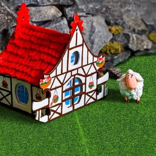 KISEER Miniature Artificial Craft Grass 6 Pack 6x6 Inches | Realistic Green Lawn for Fairy Gardens & DIY Decor thumbnail 6