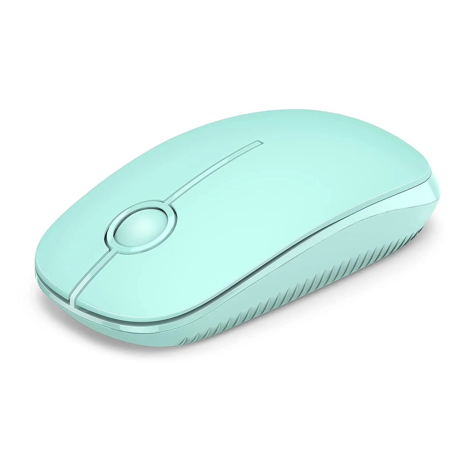 VssoPlor Wireless Mouse, Black and Gold, 4.7 x 2.6 inch (11.9 x 6.6 cm) | Silent Clicking & Stable 2.4GHz Connection — Mint Green