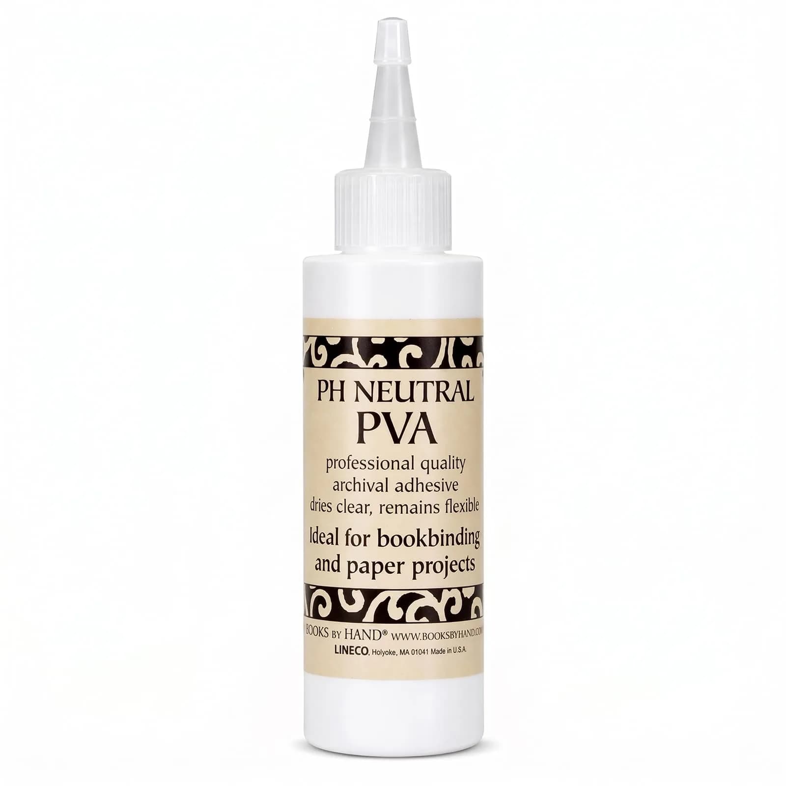 Books By Hand PH Neutral PVA Adhesive 118ml (4 Ounce) | Archival Quality for Bookbinding & Paper Projects