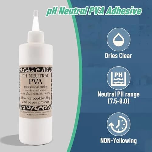Books By Hand PH Neutral PVA Adhesive 237ml (8 Ounce) | Archival Quality, Dries Clear thumbnail 2