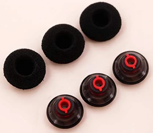 IiEXCEL Gray 3 Pack Replacement Eartips for Plantronics Voyager 5200 & Legend Headsets | Medium Size Gel Silicone Ear Gels & Foam Covers thumbnail 1