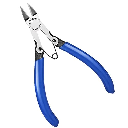 IGAN-330 Flush Cutters, Precision Wire Cutter, 5''x1 | Ultra-sharp CR-V for Electronics & Jewelry thumbnail 1