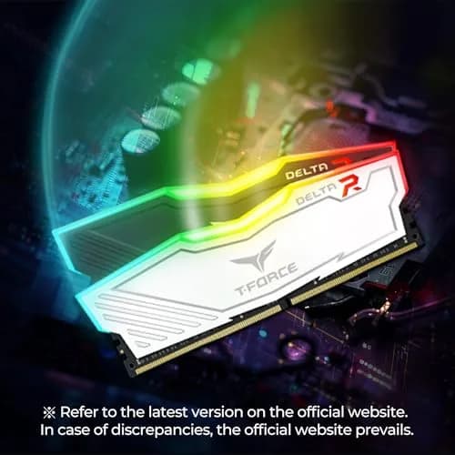 TEAMGROUP T-Force Delta RGB DDR4 16GB (2x8GB) 3200MHz CL16 Desktop Memory Module RAM Black | 16GB (2x8GB) 3200MHz thumbnail 5