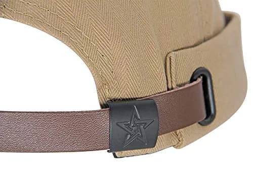 jerague 2 Piece Brimless Docker Cap Adjustable Leather Buckle | Casual Unisex Style thumbnail 5