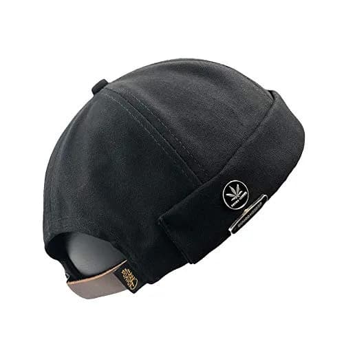 jerague 2 Piece Brimless Docker Cap Adjustable Leather Buckle | Casual Unisex Style thumbnail 2