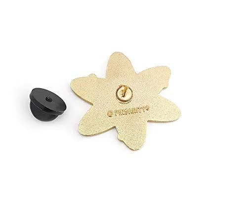 Pinsanity Atomic Symbol Black Enamel Lapel Pin | Science-Inspired 1.25 inch Unisex Accessory thumbnail 3