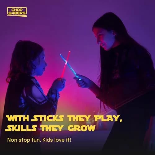 ChopSabers LED Lightsaber Chopsticks 25.9 cm (10.25 in) | 8 Color Modes thumbnail 6