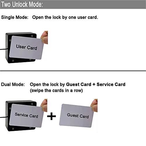 WOOCH RFID Lock Electronic Cabinet Lock 2 Pack | Hidden DIY Lock with USB Cable for Wooden Cabinets thumbnail 5