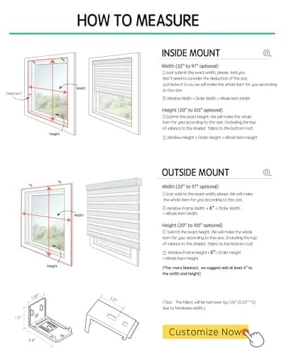 Yoolax Motorized Zebra Blinds with Remote | Room Darkening Smart Blinds for Windows (110"W x 118"H) thumbnail 6