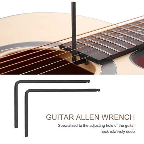 RiToEasysports Guitar Allen Wrench, 2 PCS Rod Allen Wrench Tool 4mm / 5mm Ball End for Acoustic Guitar (Black 4mm) | Durable Steel thumbnail 3