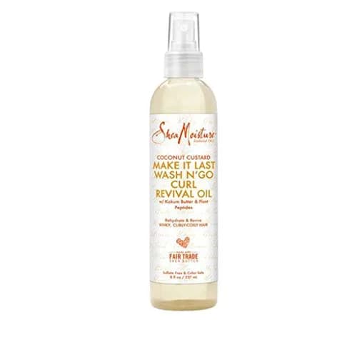 Shea Moisture Coconut Custard Curl Revival Oil 237ml (8 Fl Oz) | Revives Curls for All Hair Types thumbnail 1