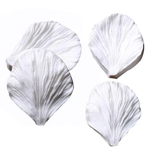 KALAIEN 5pcs Stainless Steel Peony Cutter & Silicone Mold | Fondant Flower Tool for Cake Decor thumbnail 3