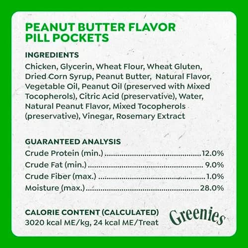 Greenies Pill Pockets Peanut Butter Dog Treats, 60 Count (15.8 oz / 448 g) | Vet-Recommended for Large Dogs thumbnail 4